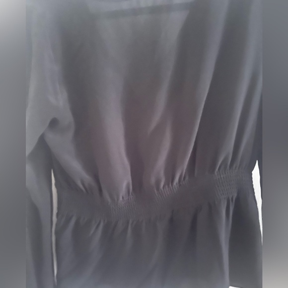 Madewell silk v neck peplum top size small - Picture 6 of 11